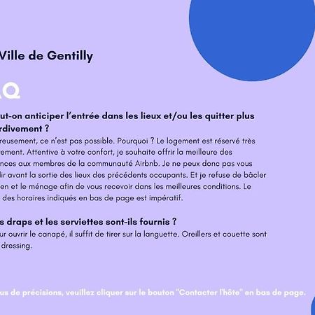 Paris Gentilly Appartement Tout Equipe - Rer B Eksteriør bilde