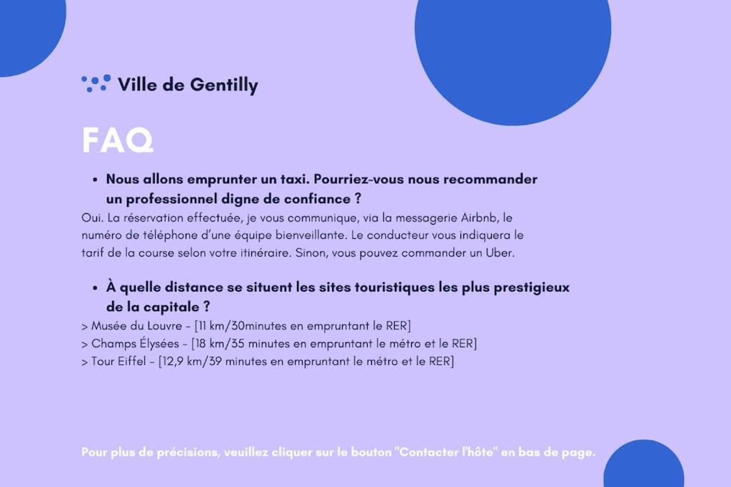 Paris Gentilly Appartement Tout Equipe - Rer B Eksteriør bilde