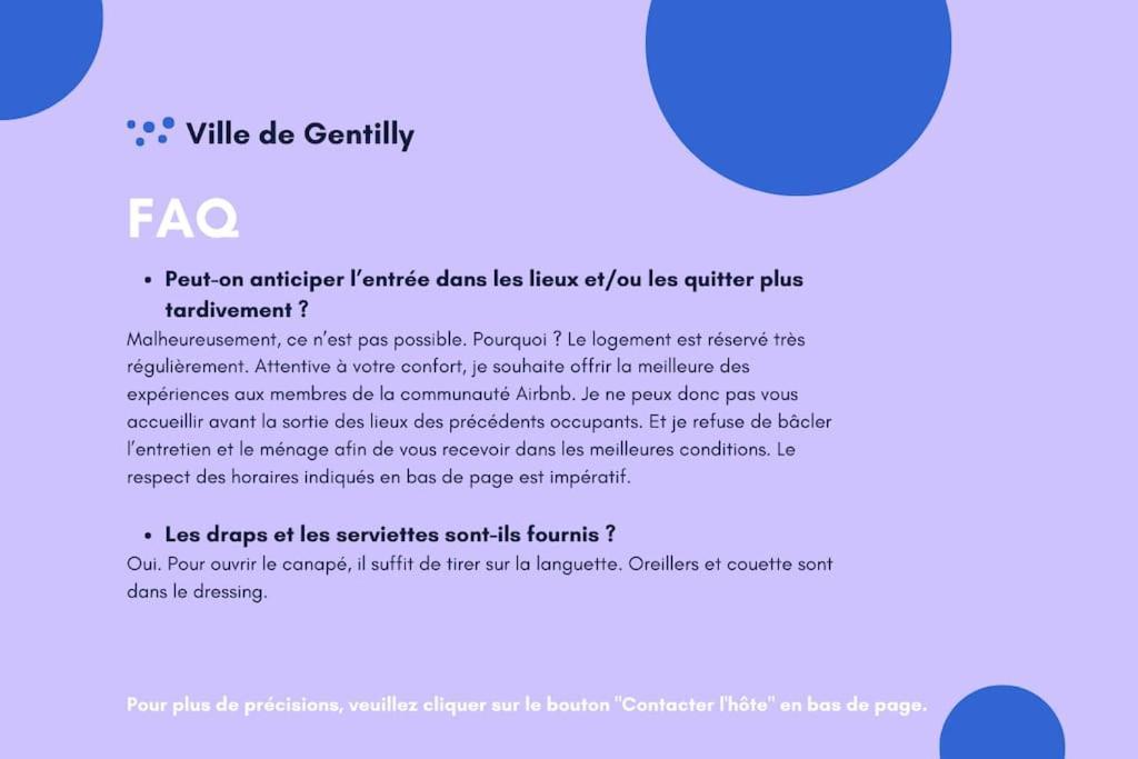 Paris Gentilly Appartement Tout Equipe - Rer B Eksteriør bilde